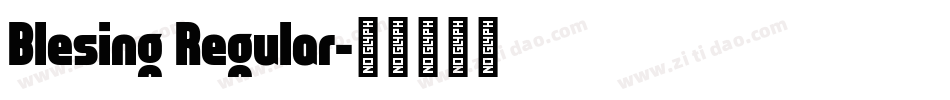 Blesing Regular字体转换